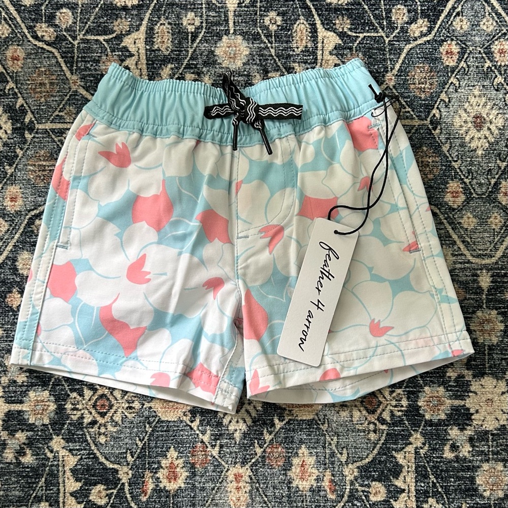 Feather 4 Arrow Retro Tropical Baby Trunk - 12-18 months NEW!